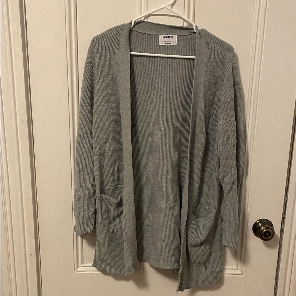 Old Navy Women's Light Gray Cardigan